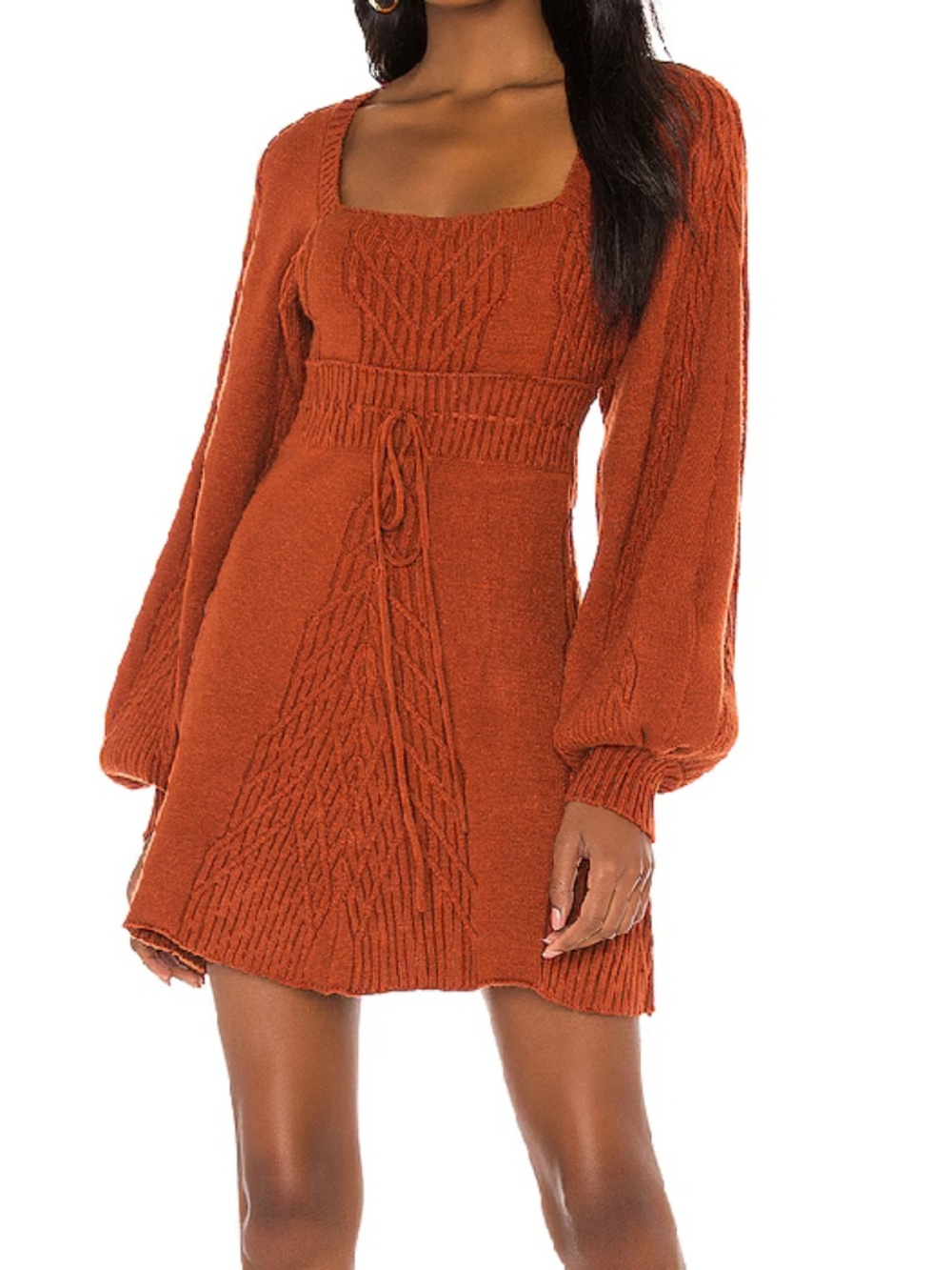 Free People Emmaline Sweater Dress in Cinnamon - XS